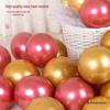 Metallic Red Gold Balloon Set for Weddings and Celebrations