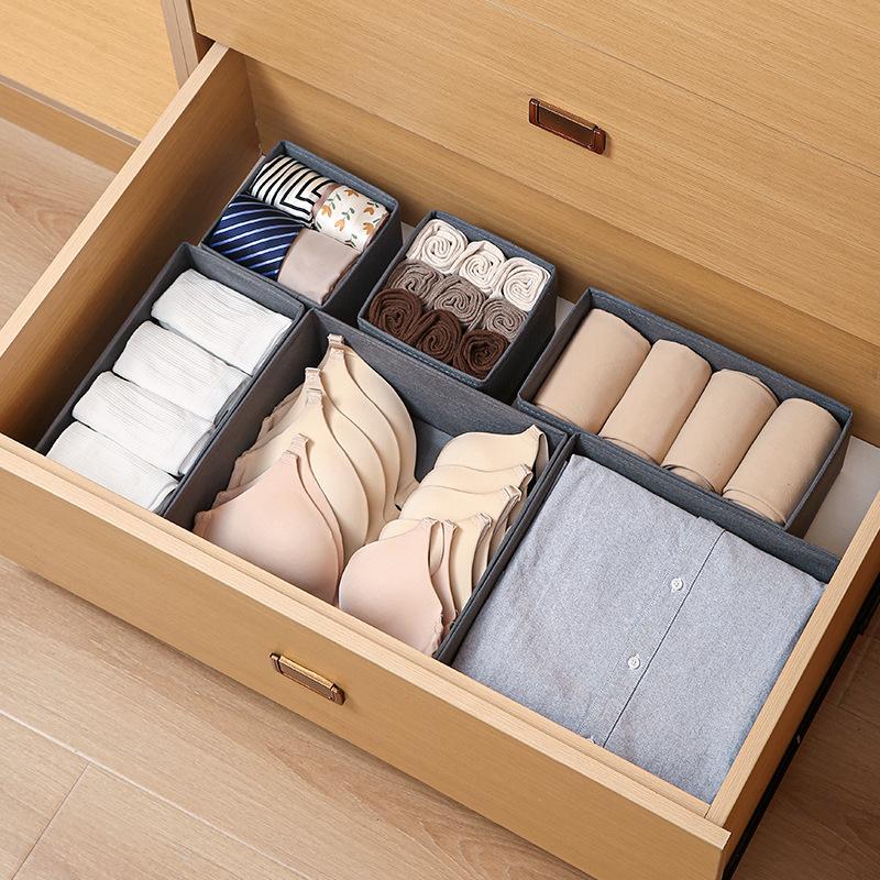 1pc Fabric Underwear Storage Box Drawer Organizers For Closet Organization And Storage Of Socks Underwear Ties Cabinet