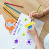 NUOBESTY Kids Painting Sponge 6Pcs EVA Paint Stamper Ocean Animal Pattern Sponge Painting Shapes Early Learning Finger Paint Sponge Craft Drawing
