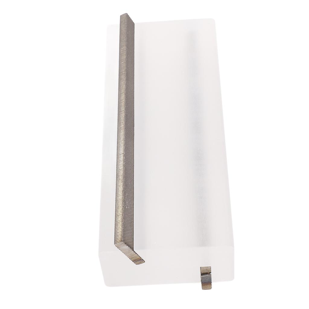 90 35 Degree Fret End Beveling File Acrylic High Carbon Steel Guitar Fret Beveling File