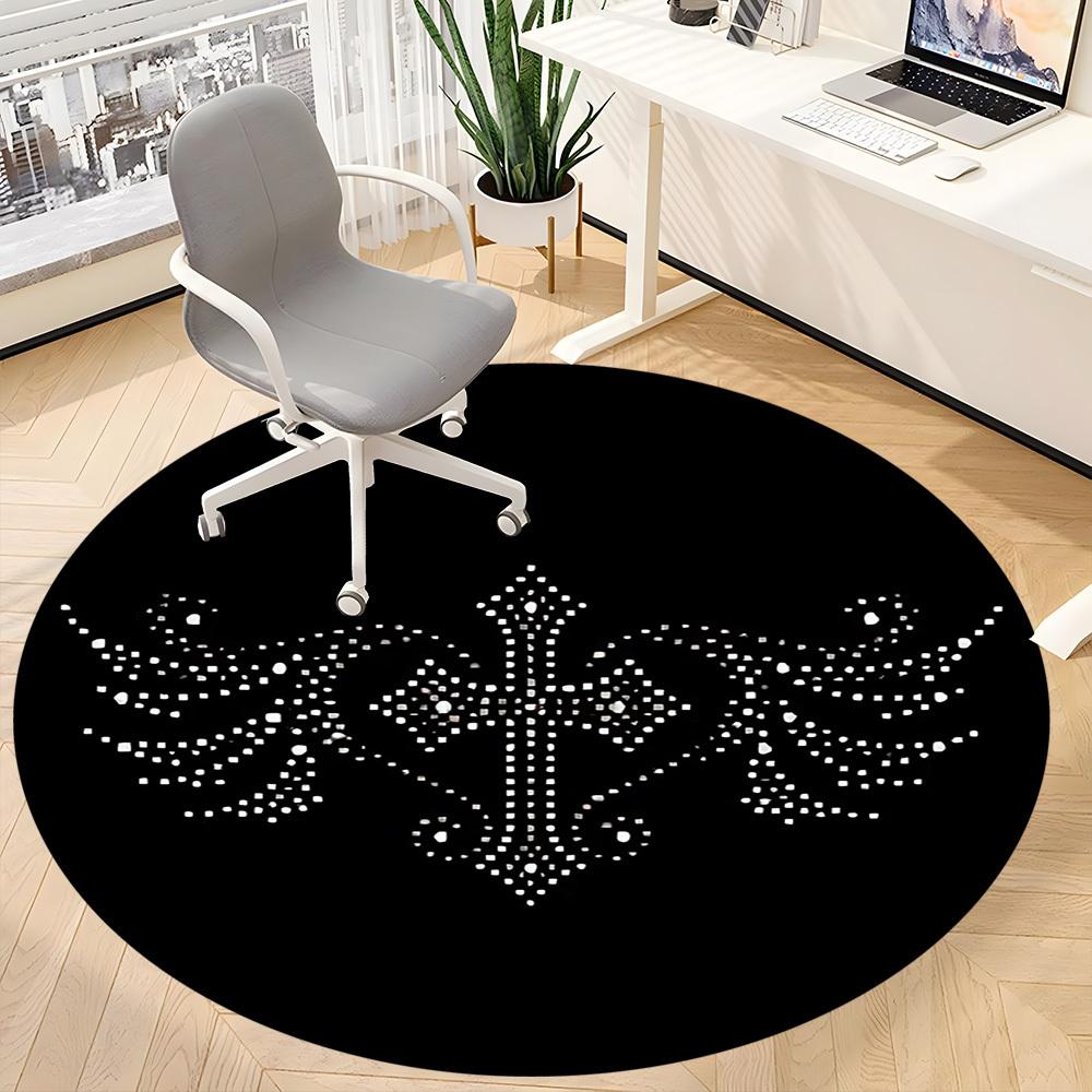 1pc Wings Chair Carpet for Office - Durable, Ideal for Chair Mats, Stylish & Functional Decorative Rug Yy260203021