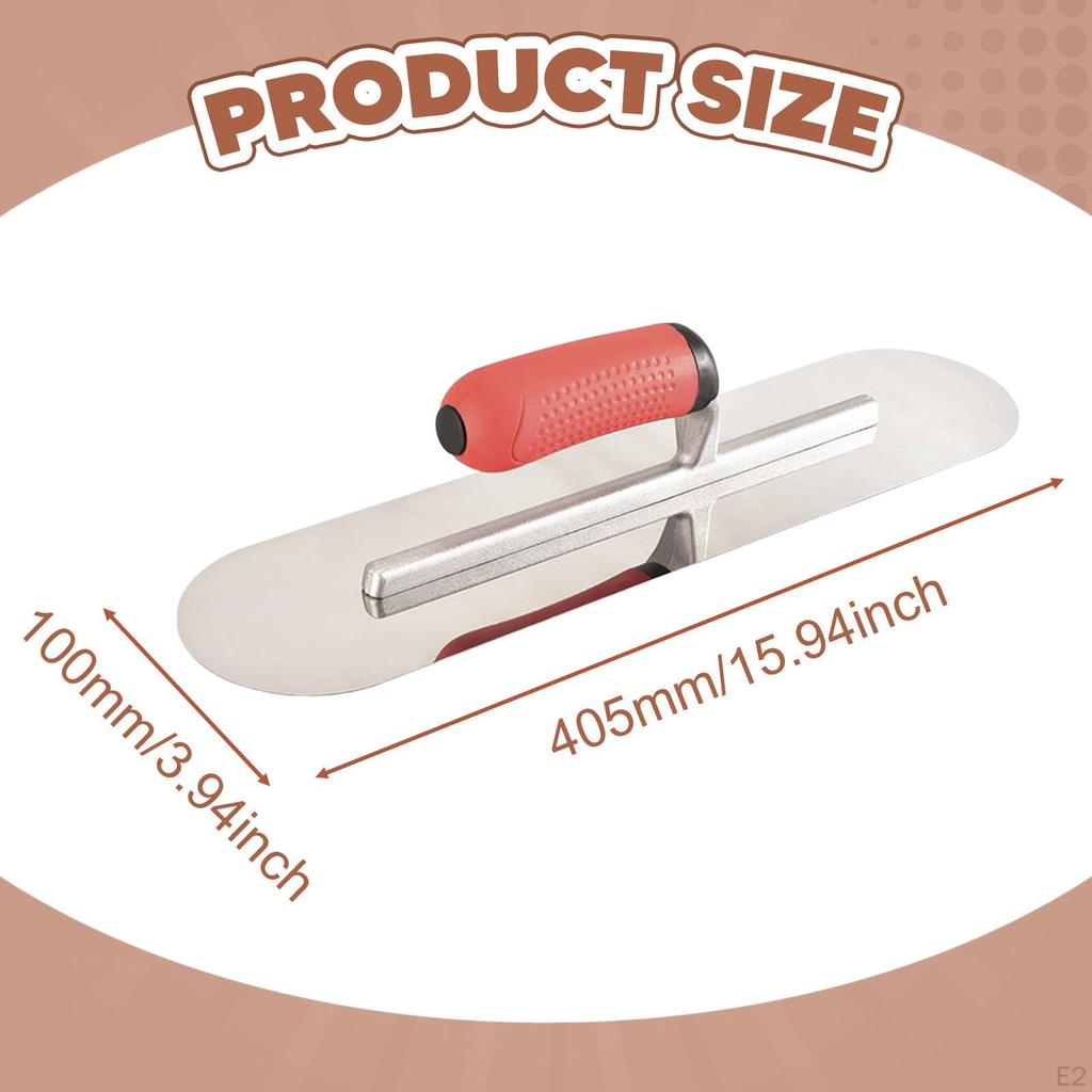 Plastering Skimming Trowel Concrete Tool,Wall Scraping,Masonry Anti Slip Grip for