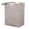 Durable Nursery Organizer Laundry Basket with Wooden Handles, Cotton And Linen Large Family Size Clothing Basket, Storage Space Saving