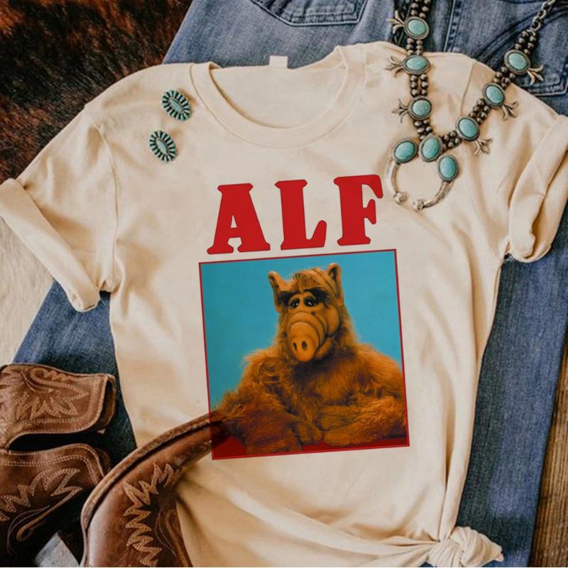 Alf t-shirts women designer Tee female graphic clothing