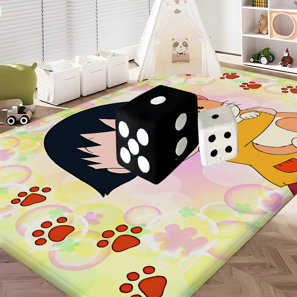Catoon Chibi Maruko Chan Bathroom Mat Anti-slip Absorb Water Long Strip Cushion Bedroon Mat Welcome Doormat