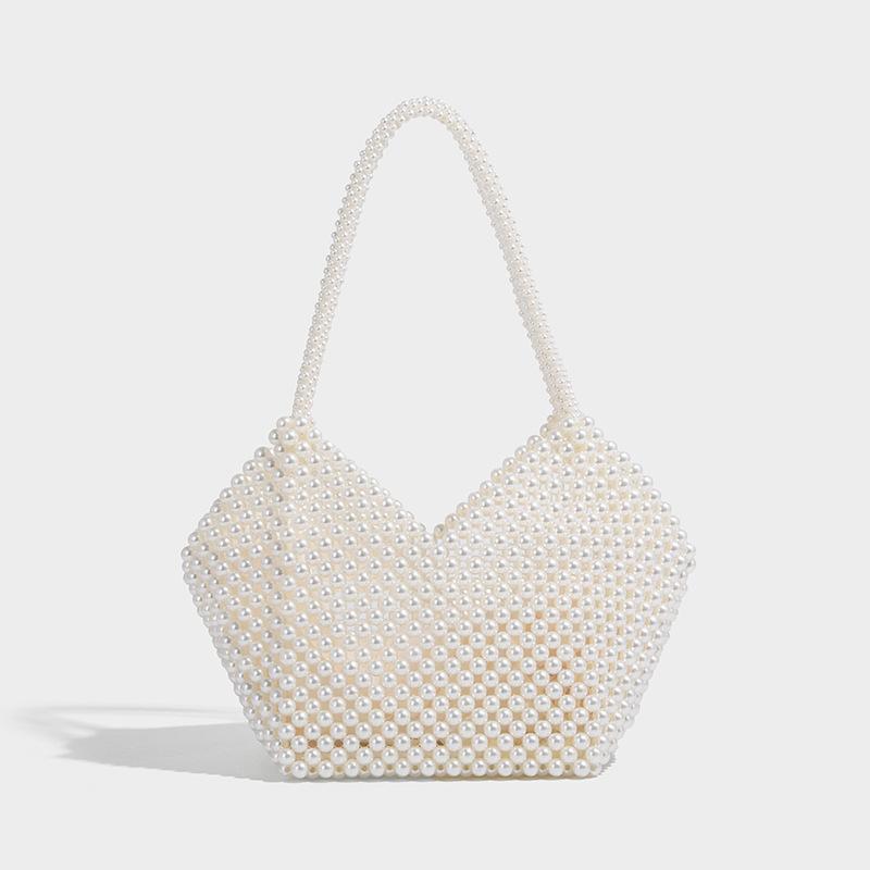 Niche Design Trendy Small Bag for Women 2025 New Fashion Crossbody Bag Spring Summer Textured Pearl Handbag Small Square Bag