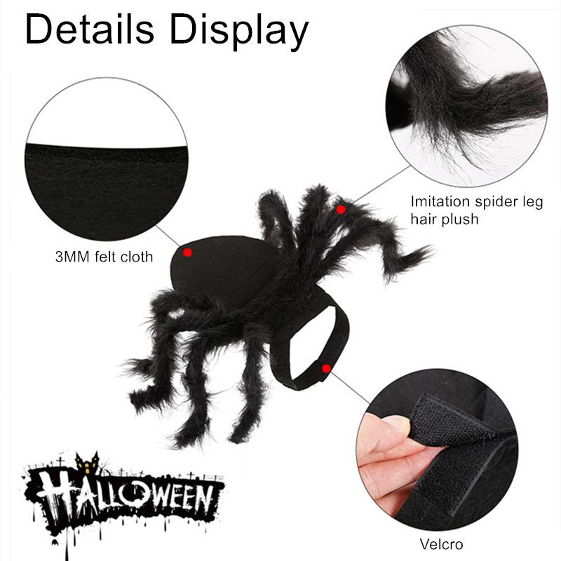 Halloween Dog Cat Clothes Pet Cats Dogs Cosplay Funny Spider Costume Halloween Party Costumes for Small Medium Dog Cats Costumes