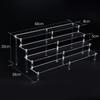 Clear 1-6 Tier Acrylic Display Stand for Funko Figures, Cupcake, Cosmetics, Perfume,Blind Box Display Riser Rack Dessert Shelf
