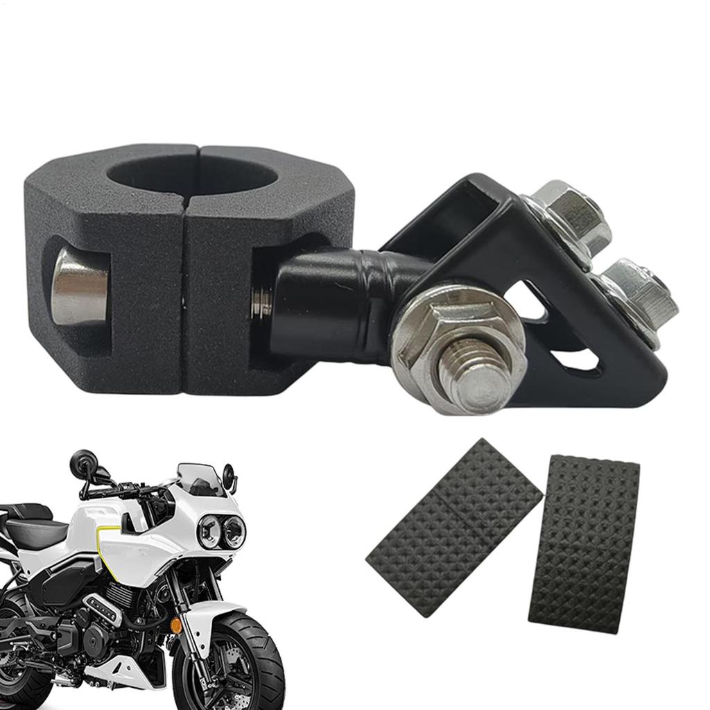 Motorcycle Mounting Bracket, Adjustable Driving Light Holder, Heavy Duty Fog Lamp Clamp, Motorcycle Auxiliary