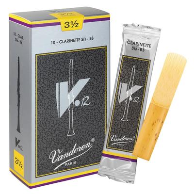 Vandoren B-Klarinettenblatt V.12 3-12 Stärke 10 Stück