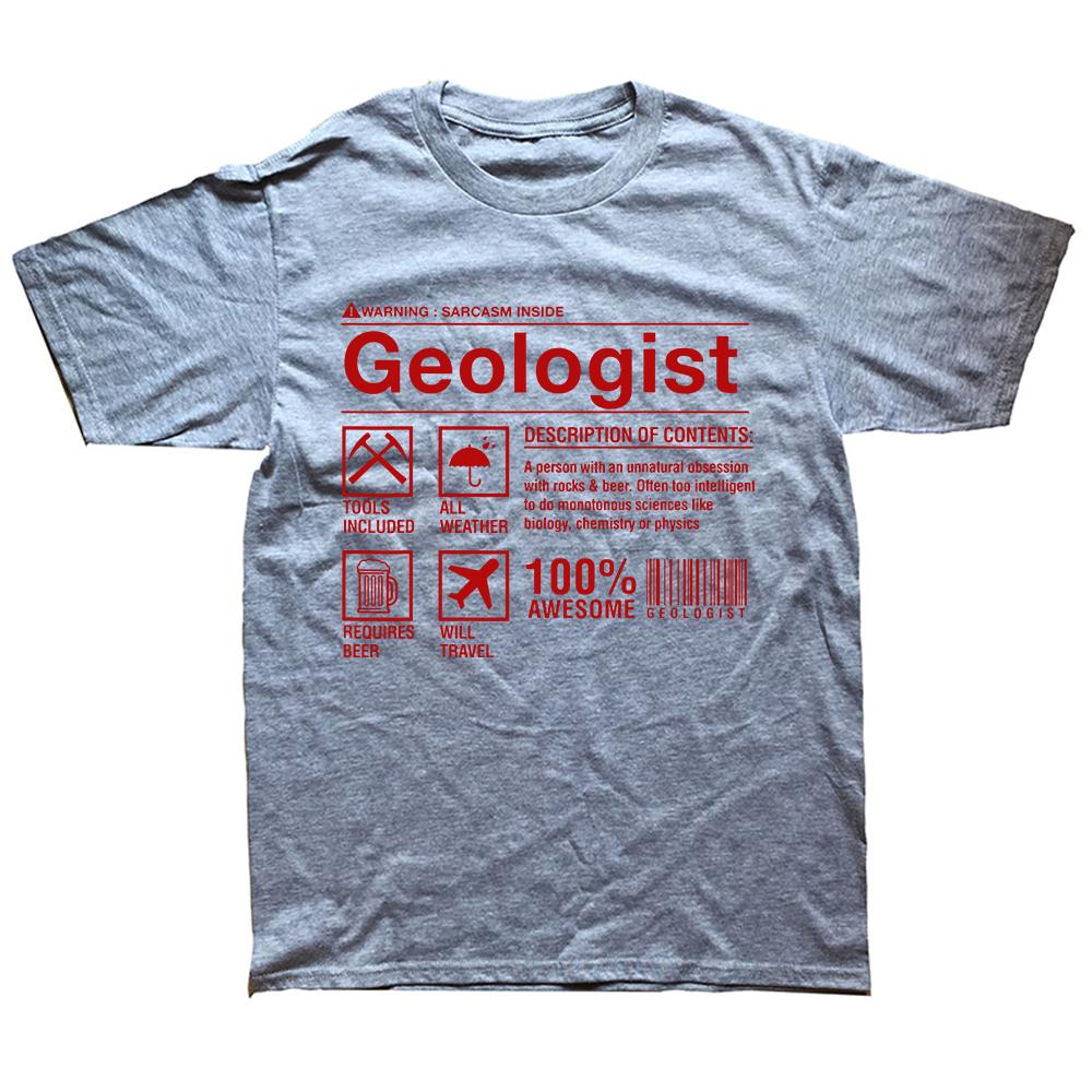 Funny Geologist Composition Geology Student T Shirts Streetwear Short Sleeve Birthday Gifts Summer Style T-shirt Mens Clothing