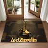 Led Zeppelin Design Crystal Velvet Rug Soft Decorative Mat for Bedroom Entrance