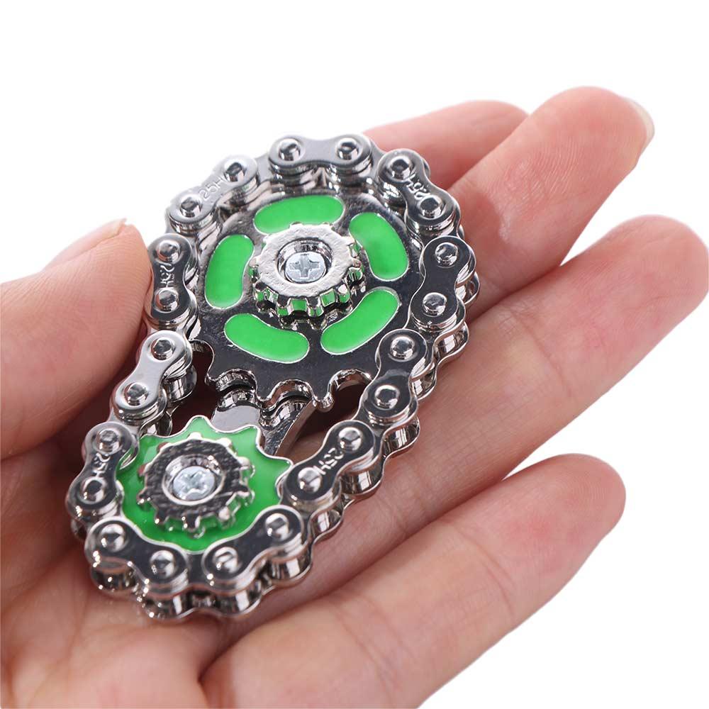 Metal Hand Spinner Chain Gear Chains Gear Wheel Gear Chain Gyroscope Fidget Spinner Classic Toys