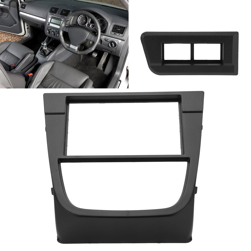 2DIN Car Stereo Frame Dashboard Panel Fascia Wear Proof Replacement for Saveiro 2009+