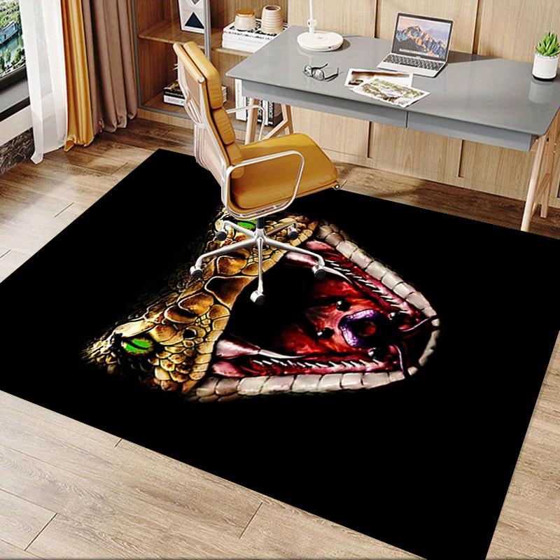 Snake Office Chair Mat: Office Carpet for Desk, Oversized Rug for Home Decor, Sofa Mat, Gift Idea for Any Room