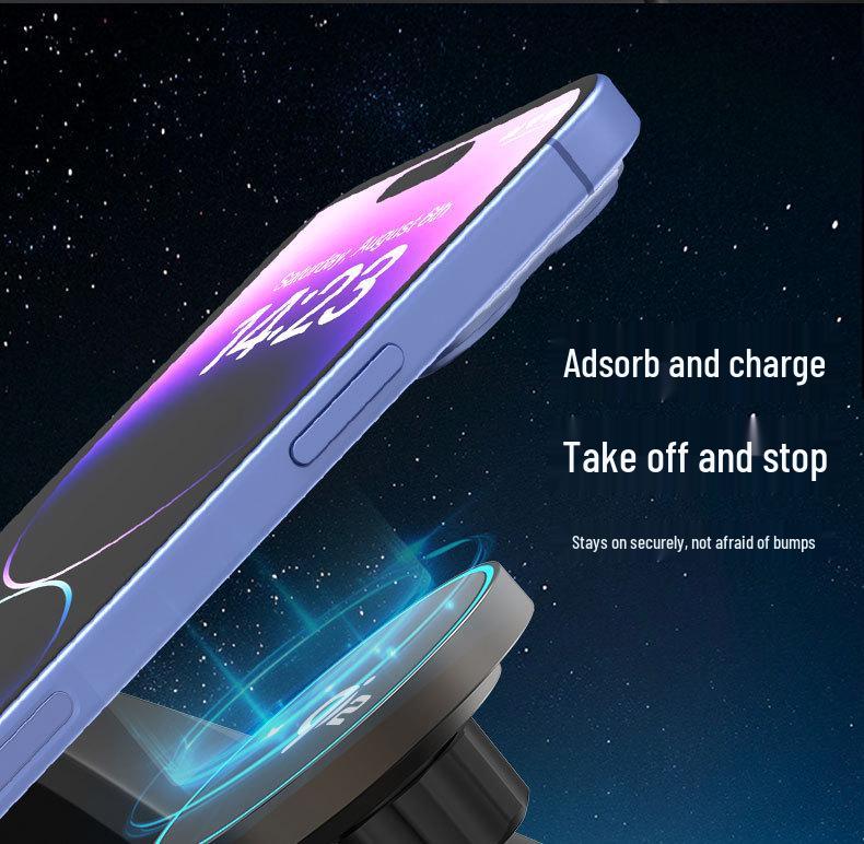 Qi2 15W Magnetic Wireless Car Charger & Phone Holder for Apple MagSafe