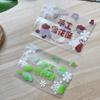 Handmade 5.5*8.5 Snowflake Crisp Three-Color Frosted Semi-Transparent Packaging Bag for Nougat Cookies