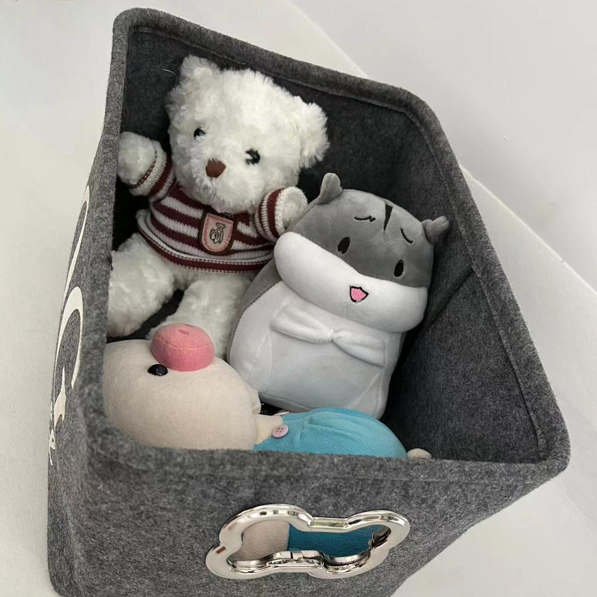 

Фетровая корзина для хранения игрушек и лакомств для питомцев