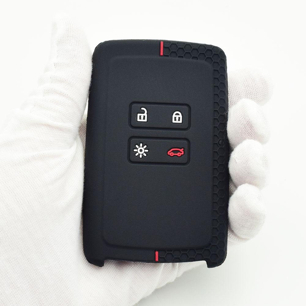 Silicone Car Key Case For Renault Kadjar Captur Koleos 2 Clio Espace 5 Master Talisman Scenic 4 Smart Remote Protect Cover Skin