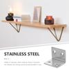 10 Pcs L-shaped Corner Code Shelf Support Brace Dresser Mirror Brackets for Shelves Braces Furniture