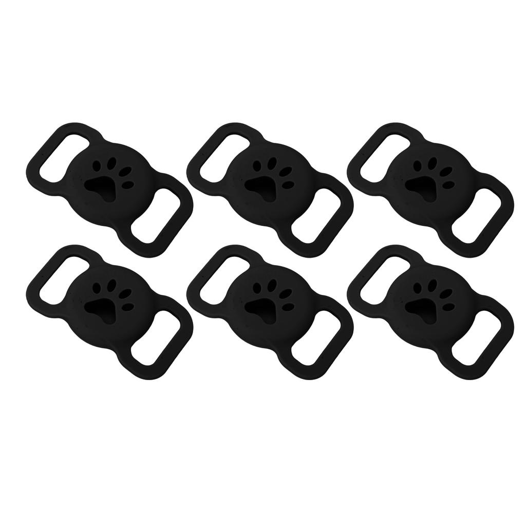 6pcs Pet Collar Holder for Airtag Silicone Anti Lost Protective Cat Collars Case for Cat Dog Pet