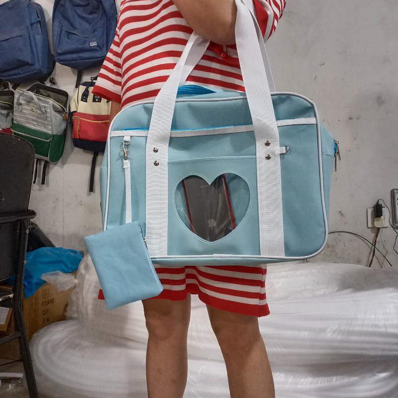 Borsa Tote in Tela JK: Borsa a tracolla versatile a spalla singola per studenti e fan di COS Anime - Ideale per il pendolarismo e i laptop