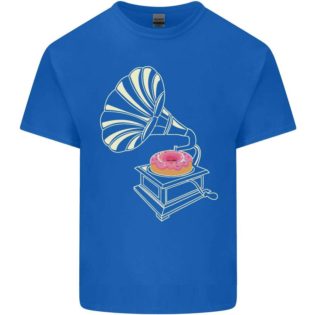 Gramophone Donut Music DJ Vinyl Funny Unisexs Light Cotton TShirt