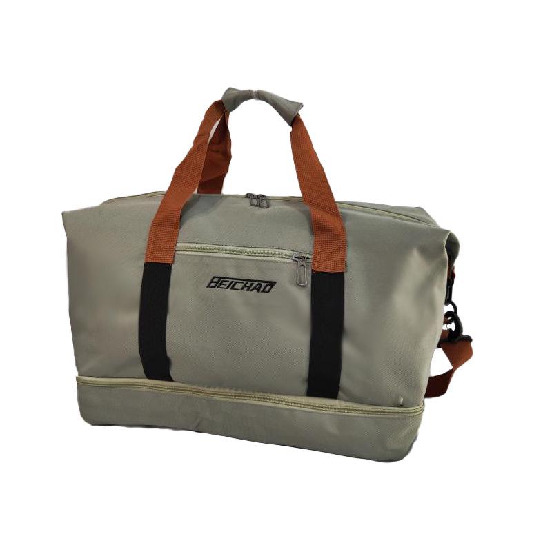 Spacious Gym Bag with Wet/Dry Separation & Shoe Compartment for Yoga & Travel