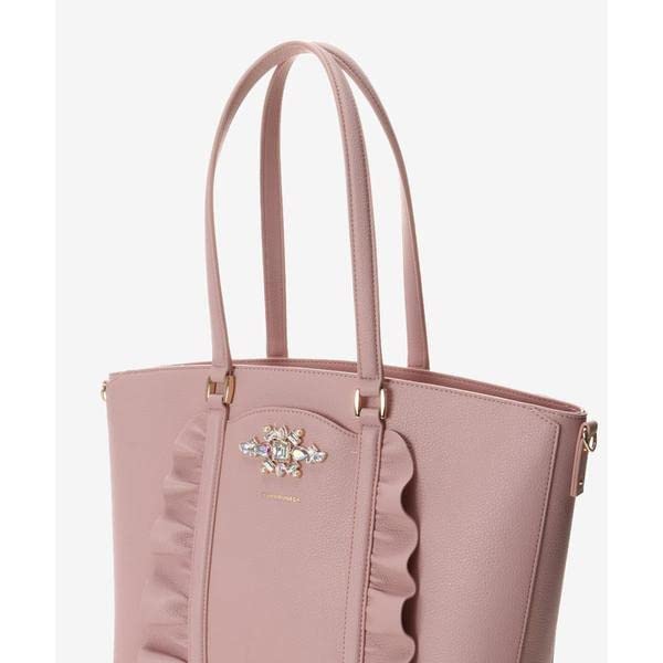 Tote Bag Bijou Ruffle Tote Bag Pink [Samantha Vega] Women's