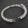 European and American Hip Hop Single Row Rectangular Zircon Men's Bracelet Real Gold Electroplating Hipster Couple Bracelet Jewelry