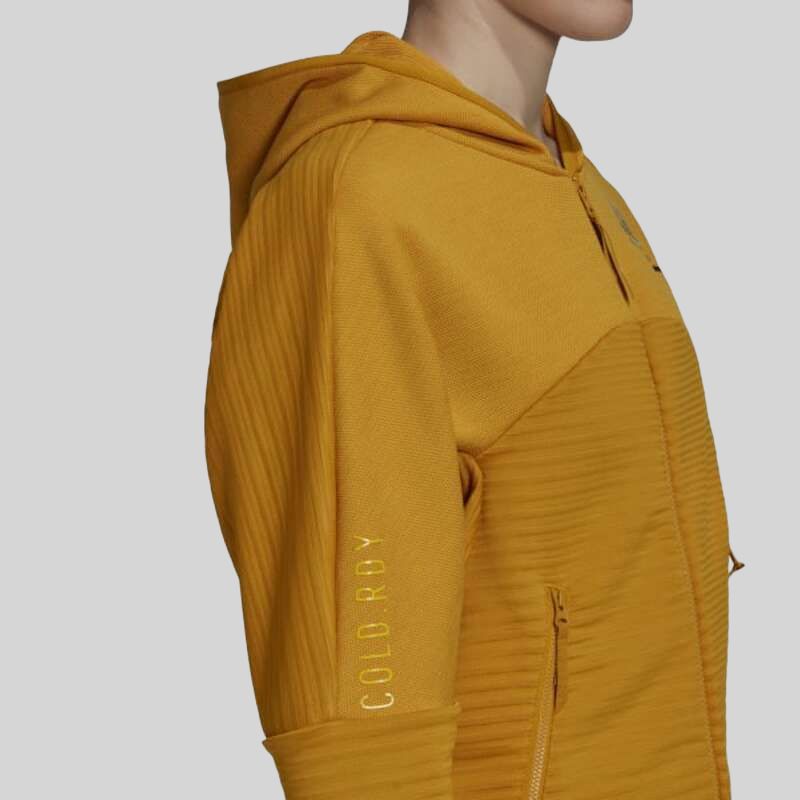 adidas Women's Z.N.E. COLD.RDY Legacy Gold Hooded Track Jacket FT6774