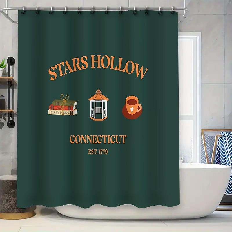 

Vintage Cottagecore Shower Curtain Rustic Farmhouse Bathroom Decor Nature Floral Linen Fabric Backdrop W60H190(CM)-1 Pcs