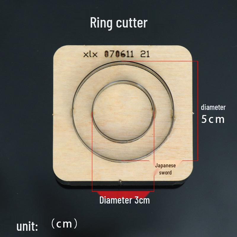 Customizable Round Leather Cutting Mold with Imported Blade for DIY Projects
