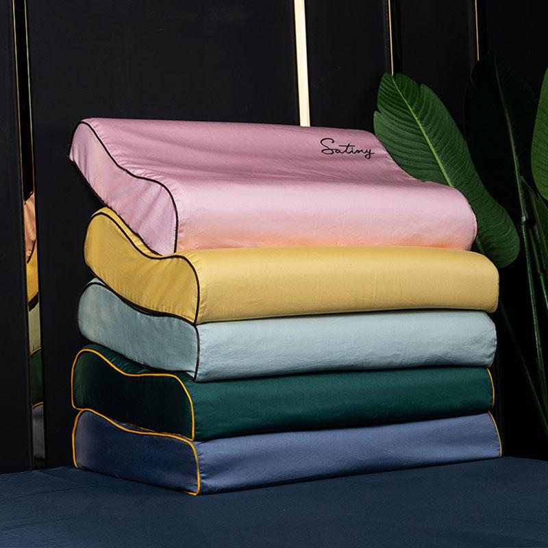 30x50/40x60cm Cotton Pillowcase Memory Foam Bed Orthopedic Latex Pillow Cover Sleeping Pillow Protector Pillowslip Bedding Set
