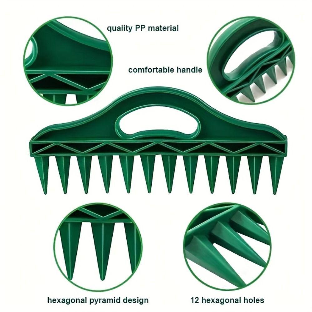 Portable Lightweight Gardening Dibbler Reusable Seed Planter Spacer Seed Spreader  Garden Planting