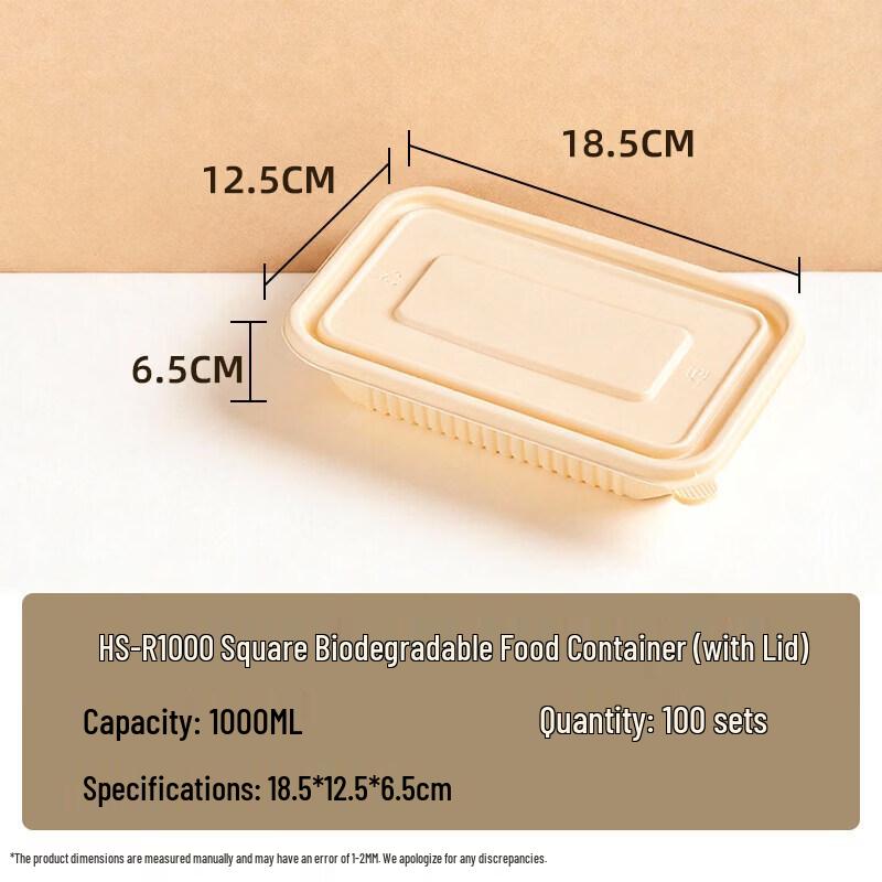 Biodegradable Corn Starch Takeout Containers