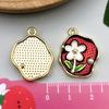 Monet Garden Oil Painting Pearl Pendant Keychain & Jewelry Set