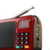 Radio MP3 Music Player with LED Display Rechargeable Headphone Function Emergency Flashlight