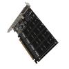 Placa Adaptadora 4 Portas M.2 NVMe SSD para PCIE X16 M Key Conversor Leitor de Disco Rígido Placa de Expansão PH44