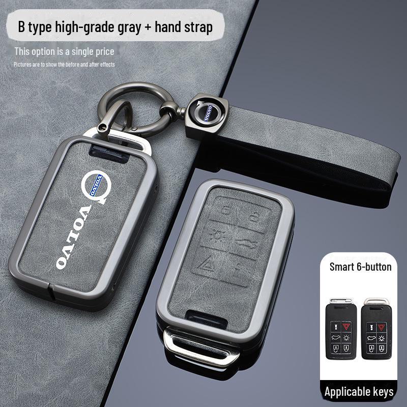 

Чехол для ключа Volvo XC60/S90/S60/XC40/XC90/V60 - мужской защитный чехол с пряжкой Set