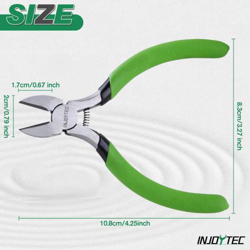 INJOYTEC 5-tommers Mini Avbitertang, Fjærbelastet, Små Avbitertenger, Presisjons Diagonal Avbitertang, Avbitertang, Kraftige Avbitertenger, Mikro Avbitertenger, Wire Cu