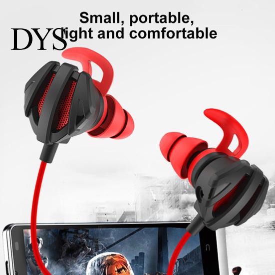 Gaming Headphone Earphone Dynamic Noise Reduction In-ear Headset Heavy Bass Earpiece for Game Phone