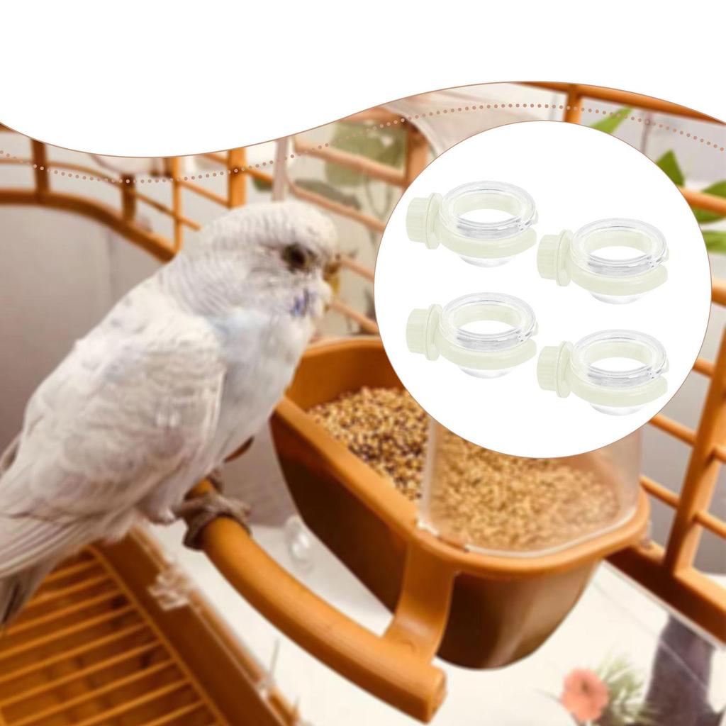 4 Stück Vogeltränke Robust zum Aufhängen Leicht zu reinigen Vielseitiges Zubehör