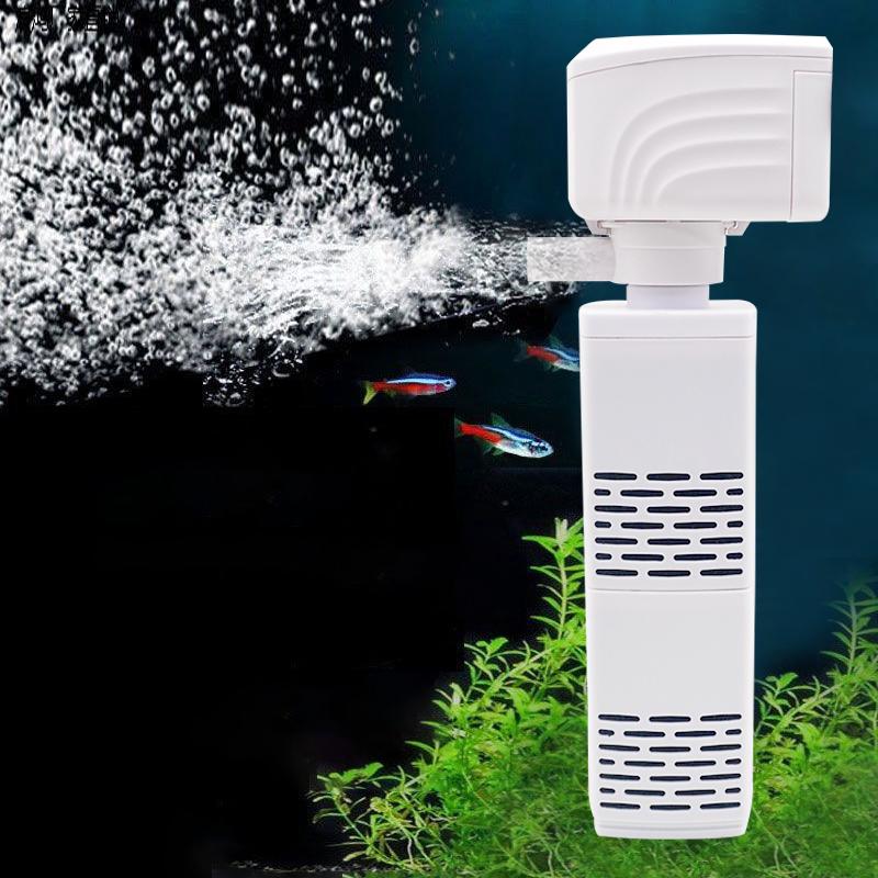 Aquarium Filter Pump Fish Tank Submersible Silent Air Oxygen Aerator Water Change Pump Aquarium Air Pump Wave Maker 220v