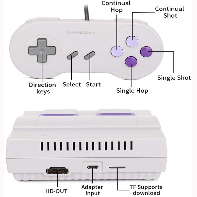 821 Portable Game Console With 2 Controller 8-Bit HD TV Classic Android Game Console Output Console Built-in 821 Games