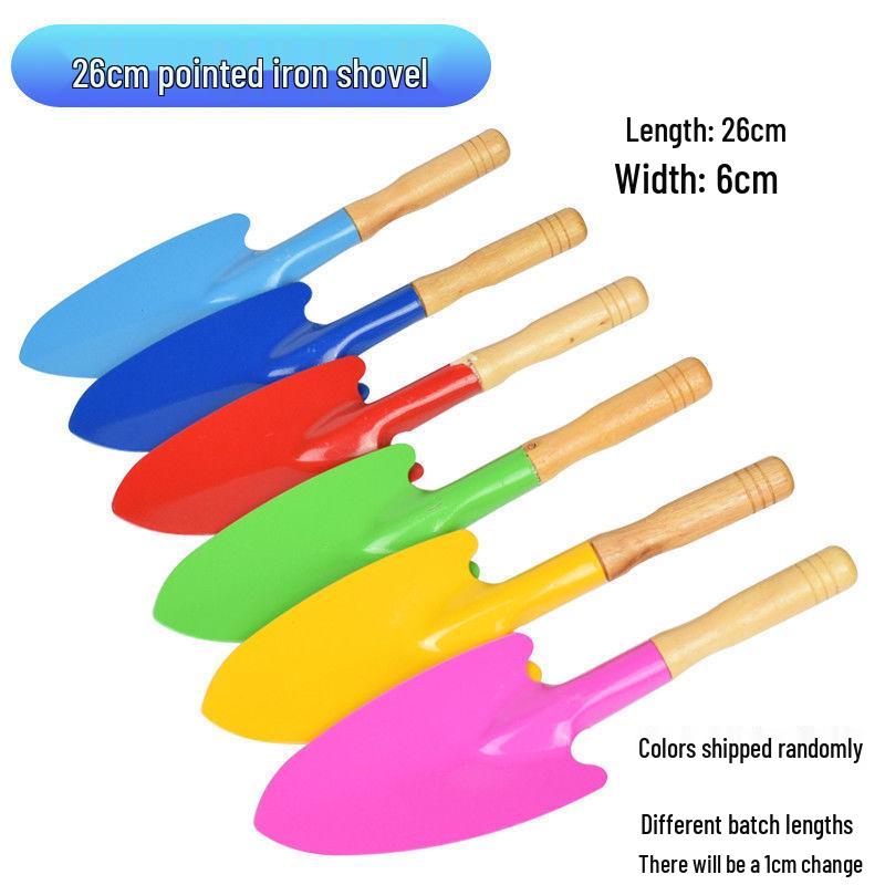 

Kids Beach Toy Set: Sand Play Shovel & Tin Bucket