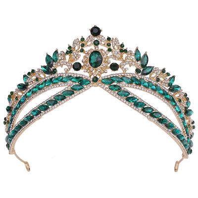 Neue Hochzeitskrone Kopfschmuck Braut Luxuriöser Strass Dinner Hochzeitsstil Krone Accessoires