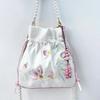 Pearls Embroidery Chinese Style Messenger Bag Antique Bag Female Messenger Hanfu Bag Handbag Chinese Style Bag Mobile Phone Bag