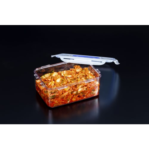 LOCK&LOCK Screw-Free Handy Container, One-Handed (3L) LBF826DH, Clear