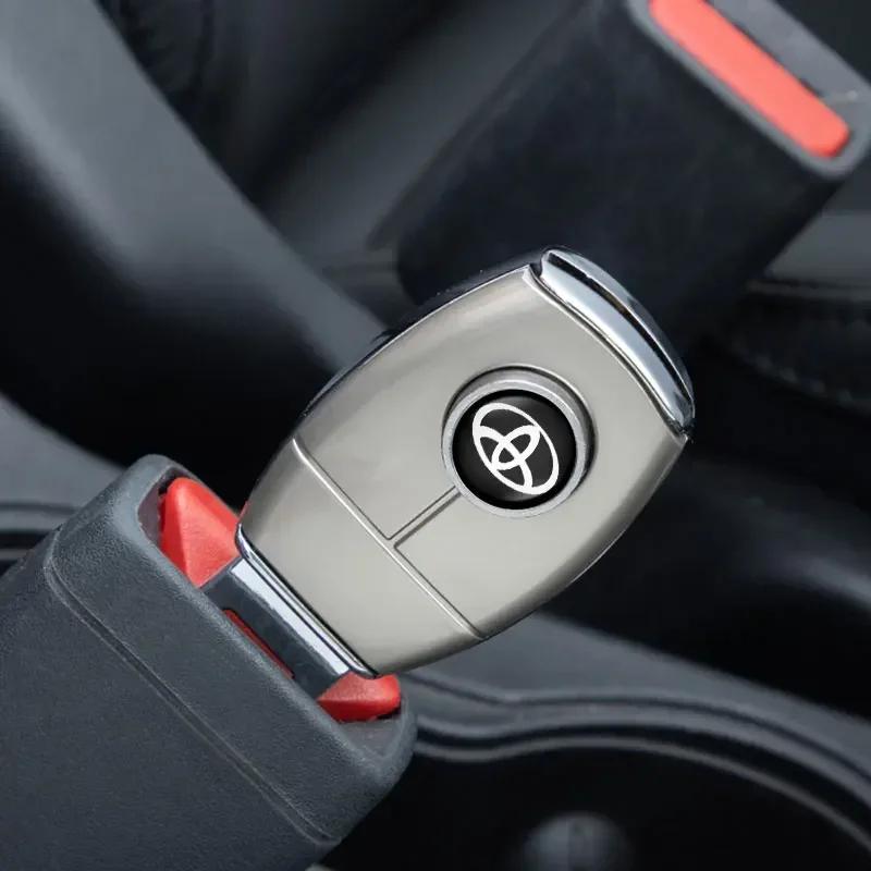 1/2PCS Car Seat Belt Clip Extension Plug Buckle Car Accessories for Toyota TRD GR C-hr Prado Rav4 Yaris Hilux Prius Avensis Corolla Camry